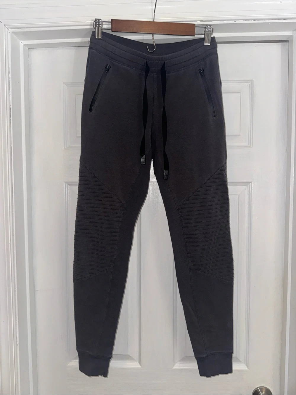 Alo Gray Urban Moto Sweatpants Joggers S